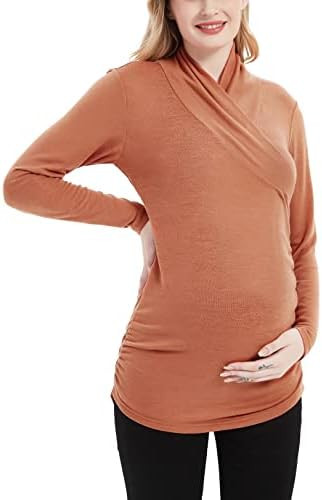 Women's Maternity Long Sleeve Shirt Top Pregnancy Fashionable Sweater | Amazon (US)