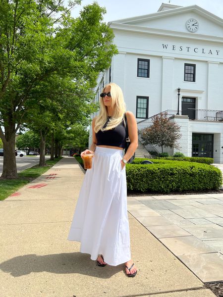 Easy Summer Outfits - Wearing a small in Abercrombie tank (older - linked this years version), small in Dynamite Skirt, shoes run tts! #kathleenpost #easysummeroutfits #casuallooks #summerlooks #abercrombie #dynamiteclothing #jcrew

#LTKStyleTip #LTKSeasonal