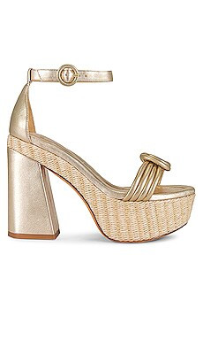 Alexandre Birman Vicky X Strap 120 Heel in Golden from Revolve.com | Revolve Clothing (Global)