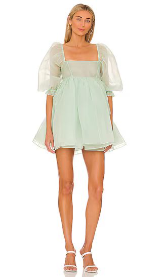 x REVOLVE The Puff Dress in Milk Jade | Revolve Clothing (Global)