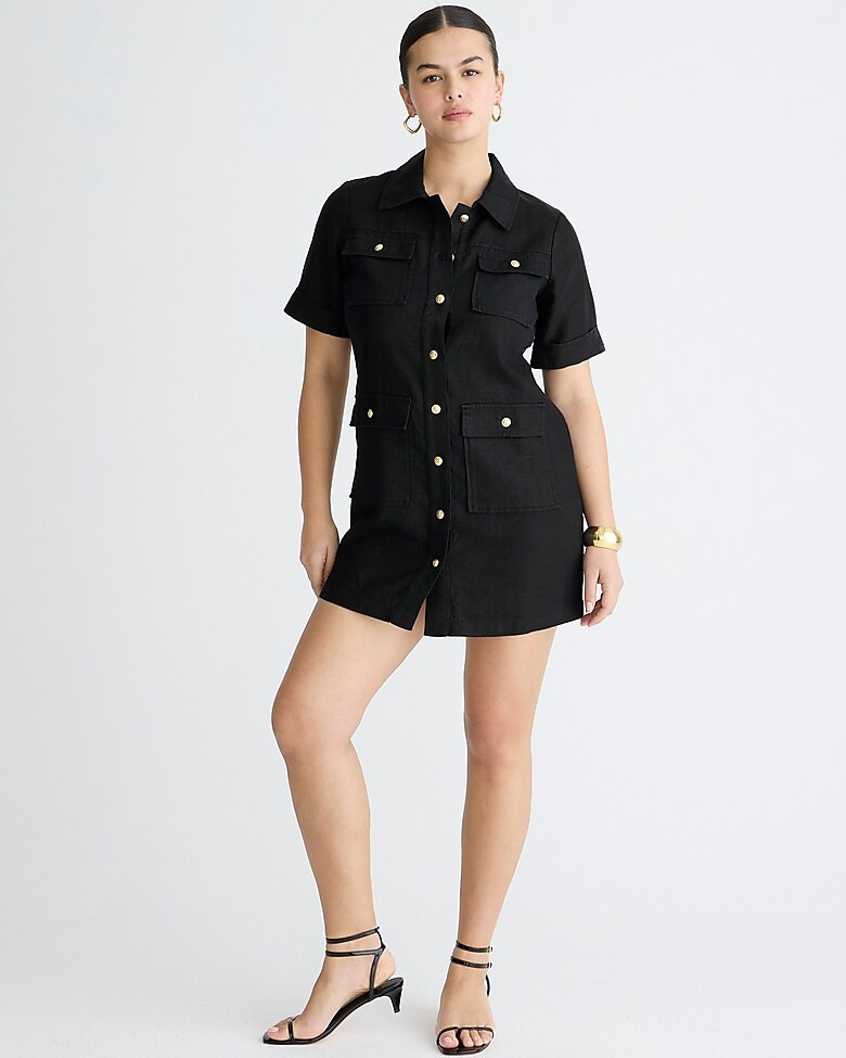 Gamine shirtdress in linen | J. Crew US