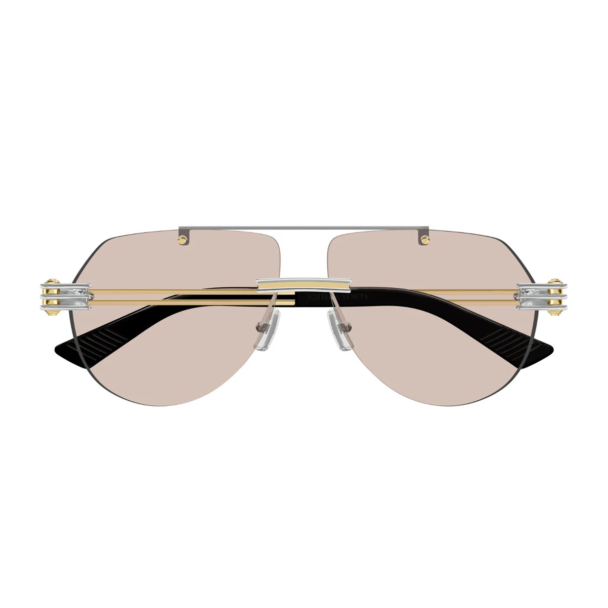 Bottega Veneta Eyewear Aviator Frame Sunglasses | Cettire Global