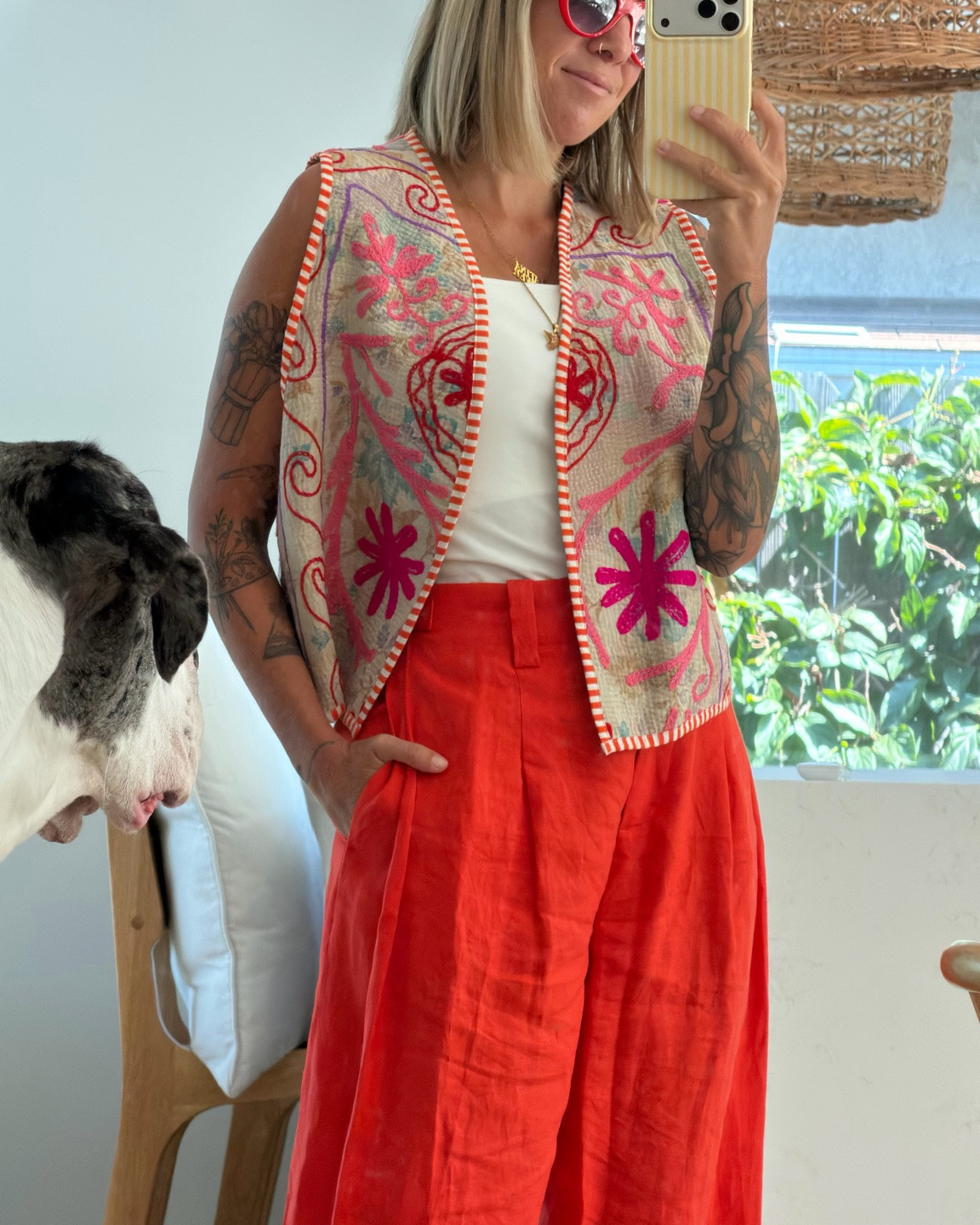 When you’re trying to take a picture of your outfit, but you have a Great Dane.

#LTKootd #LTKPetite #LTKgrwm
