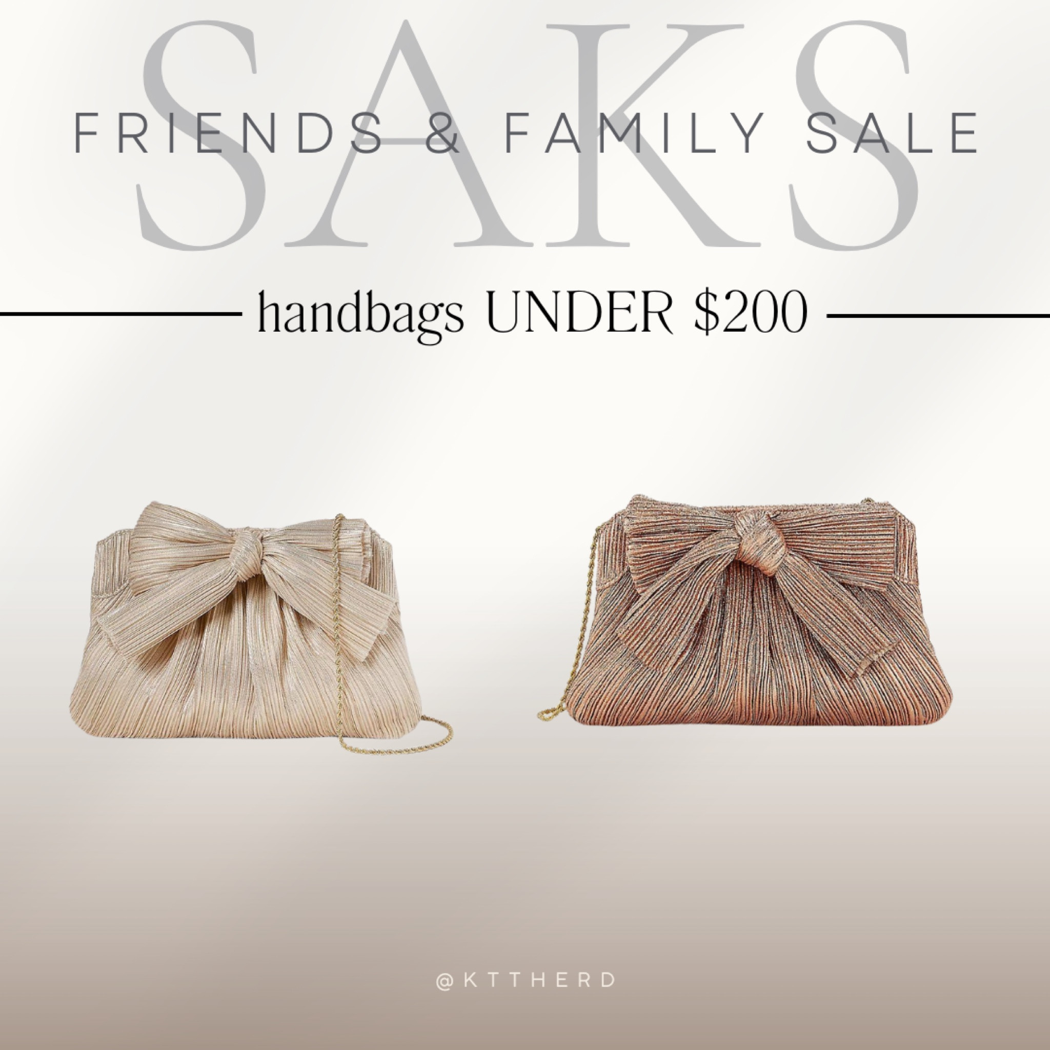 Designer handbags under $200 in the SAKS Friends & Family Sale! Perfect for holiday parties, or gifting your mom, sister, friend! #holidayparty #handbag #designer #saks #purse #loefflerrandall #rebeccaminkoff #katespade

#LTKGiftGuide #LTKsalealert #LTKHoliday