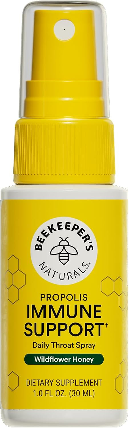 Beekeeper's Naturals Propolis Throat Spray for Daily Immune Support, 1 oz | Amazon (US)