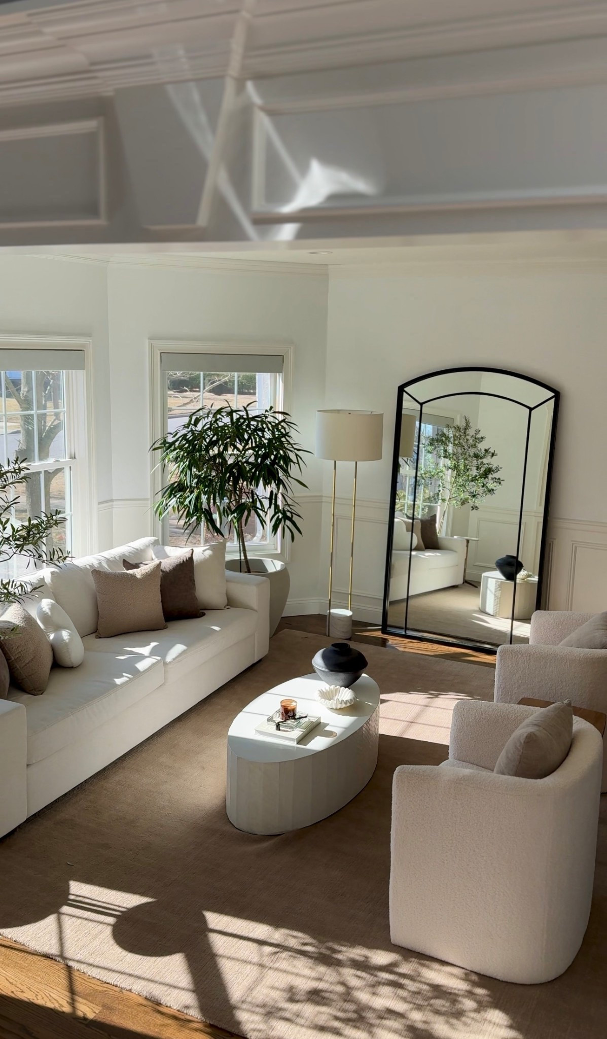 This living room is all about light, balance, and softness. Neutral upholstery, warm wood tones, and sculptural shapes come together to create a space that feels open, inviting, and lived in. I love letting natural light lead the design and keeping decor minimal but intentional.

Timeless pieces, layered textures, and a calm palette always win.

⸻


#livingroomdecor
#neutralhome
#modernorganic
#quietluxury
#neutraldecor
#homeinspo
#homestyling
#interiorinspiration
#cozyhome
#neutralinteriors

#LTKSeasonal #LTKHome #LTKSaleAlert