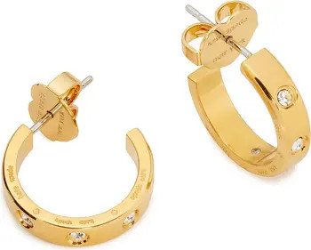 cubic zirconia huggie hoop earrings | Nordstrom