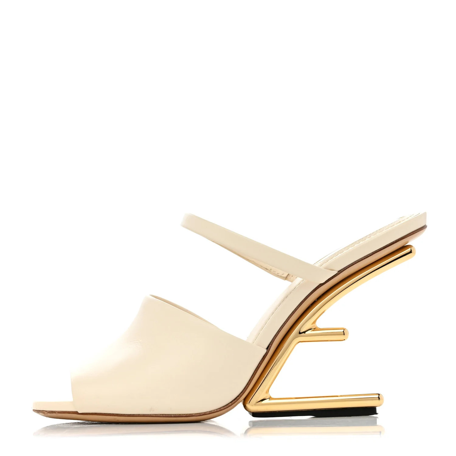 Vitello Fendi First 95mm Slide Sandals 36 Connecticut | FASHIONPHILE (US)