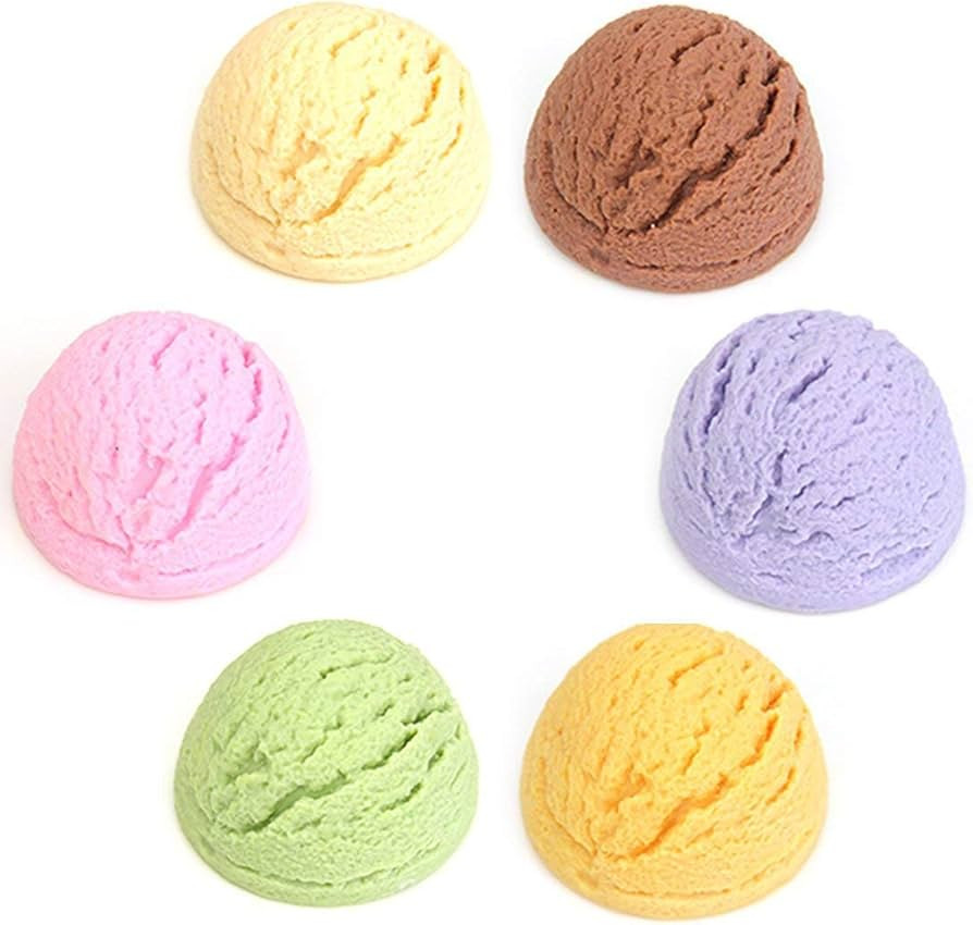 Nice purchase Artificial Ice Cream Scoops Realistic Simulation Imitation Fake Food Desserts Repli... | Amazon (US)