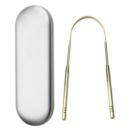 Professional Stainless Steel Tongue Scraper Cleaner for Adults Kids with Carrying Box | Walmart (US)