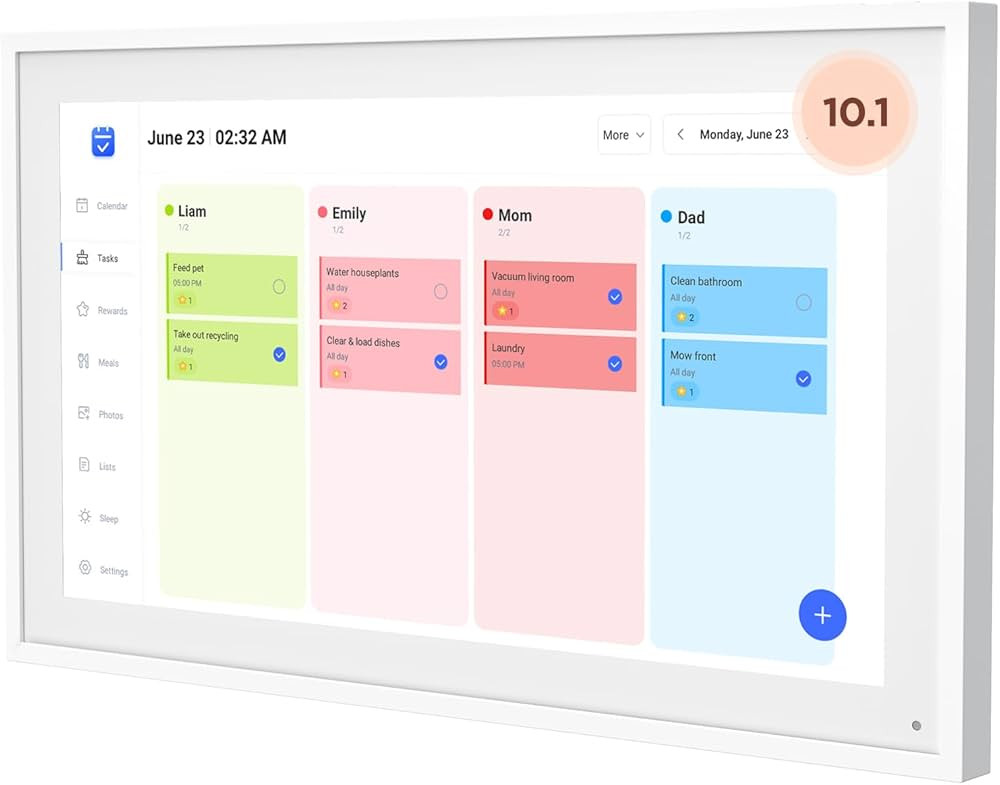 10.1 Inch Smart Digital Calendar, Electronic Desk Calendar, 1920 * 1080 IPS Full HD Touch Screen ... | Amazon (US)