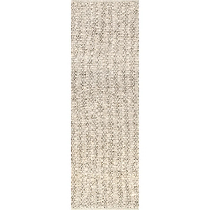 Helton Farmhouse Jute Blend Natural Tan Area Rug | Wayfair North America