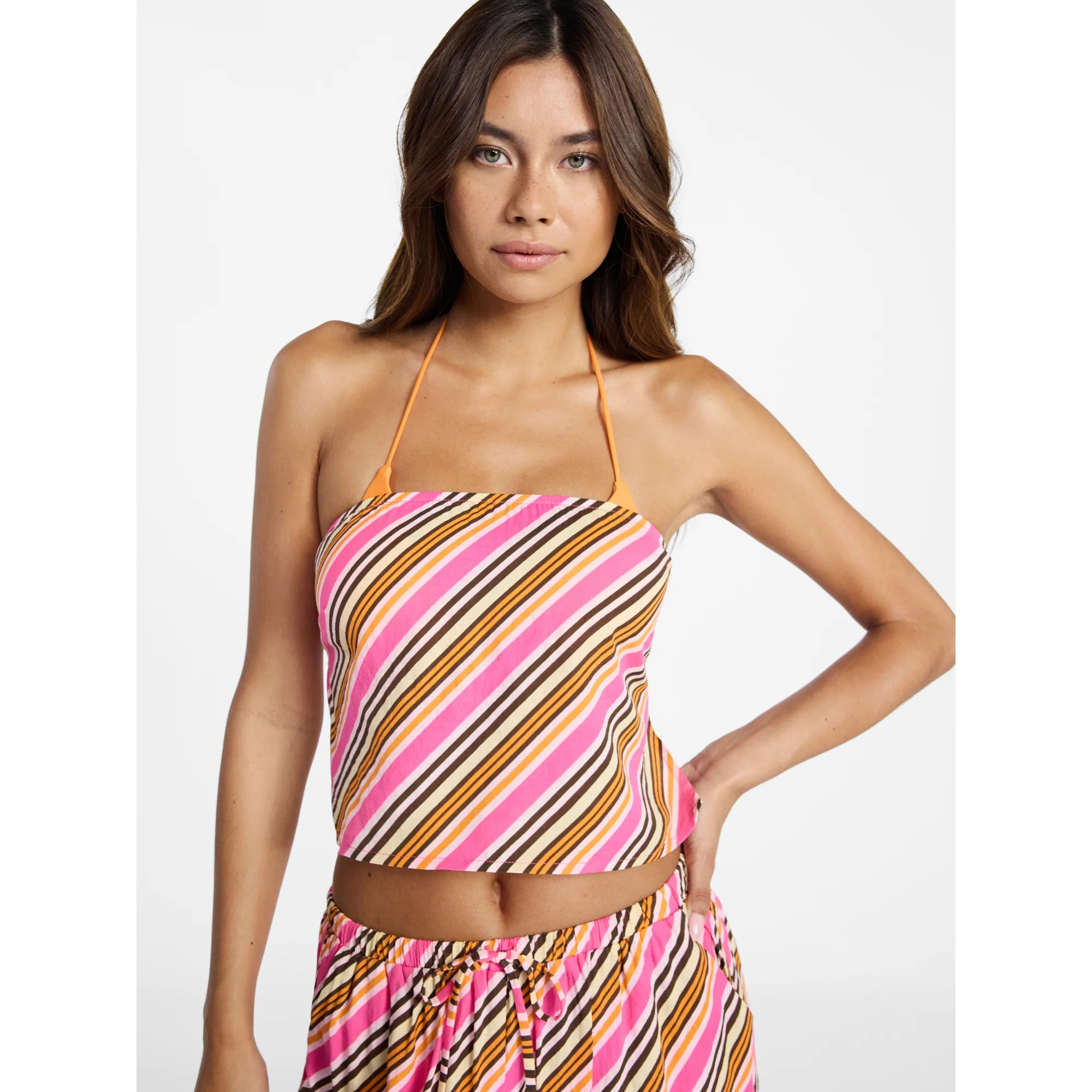 No Boundaries Tube Top Bikini Coverup, Women's XXS-XXL | Walmart (US)