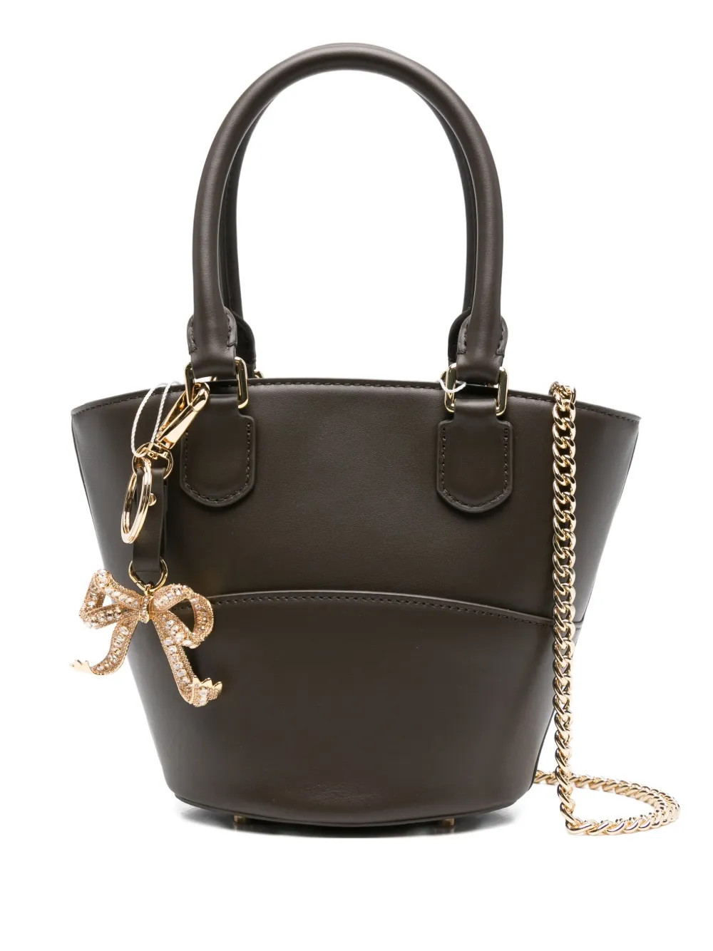 sac seau en cuir \u00e0 breloque n\u0153ud | Farfetch Global