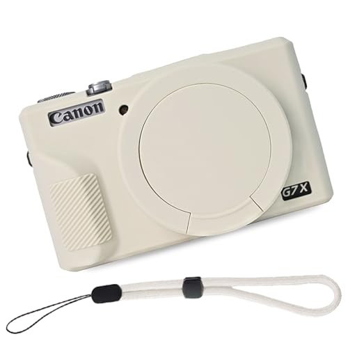 EONORY Camera Case for Canon G7X Mark III Case with Wrist Strap (Beige) | Amazon (US)