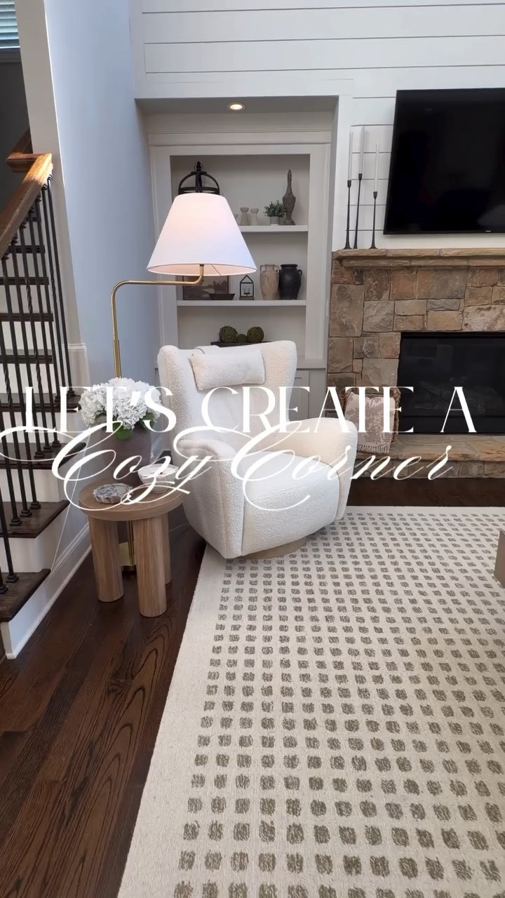 POV: that awkward empty corner finally became your favorite spot in the house 🤍

I recently rearranged our living room and was left with that one corner… you know the one that just felt off no matter what I tried.

Until I found this chair from @castleryus ✨

I styled it with a warm brass floor lamp, a light oak side table, and layered in some cozy details — a rustic vase with white hydrangeas, a marble tray, and my favorite wood wick candle… and now it’s the coziest little corner.

Morning coffee here just hits different ☕️
And at night… it’s officially my new reading spot

Saving this as your sign that one piece can completely transform a space 🤍


#cozycorner
#livingroominspo
#homedecorideas
#interiorstyling
#neutralhome

#LTKHome
