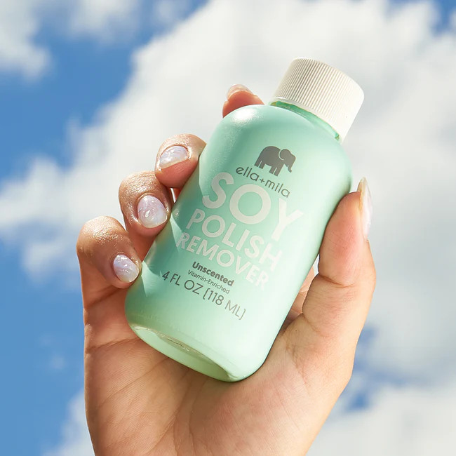 Soy Nail Polish Remover - Unscented - 4 oz | ella+mila