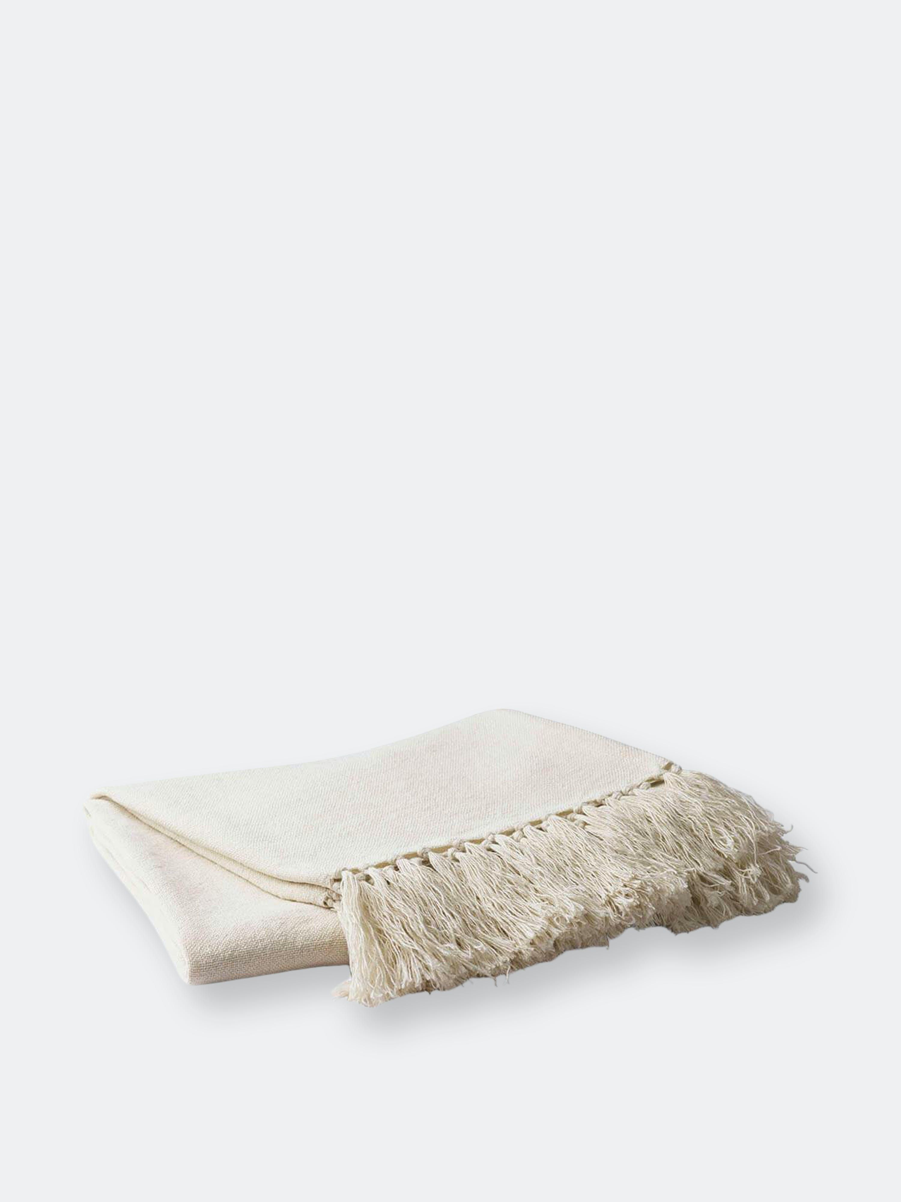 100% Fine European Linen Throw Blanket | Verishop