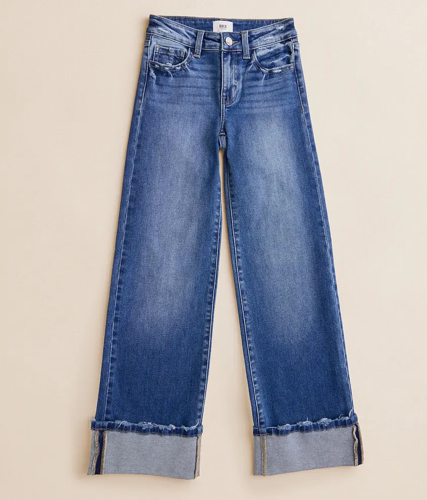 Girls - Mini Billie Wide Leg Stretch Cuffed Jean | Buckle