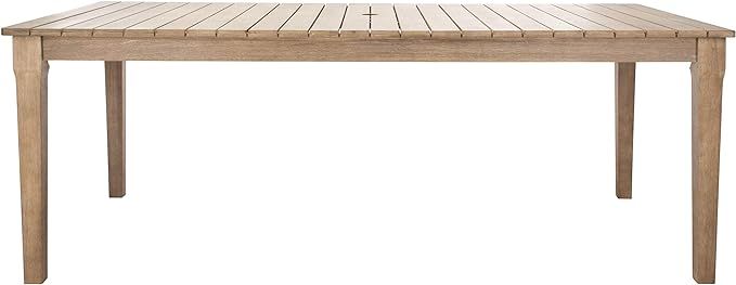 Safavieh CPT1017A Couture Dominica Natural Wooden Outdoor Patio Dining Table | Amazon (US)