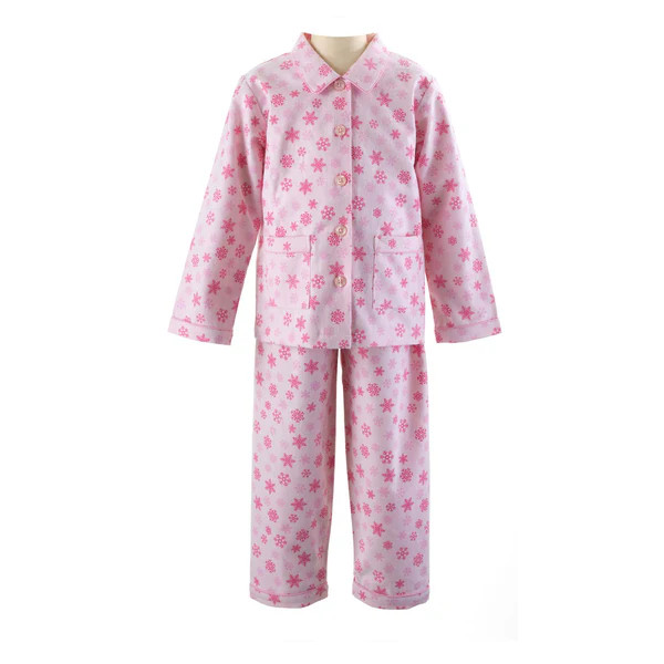 Snowflake Brushed Cotton Pyjamas | Rachel Riley