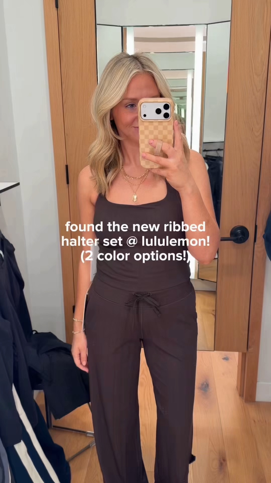 New halter set from @lululemon size 6 on both 🤎🖤