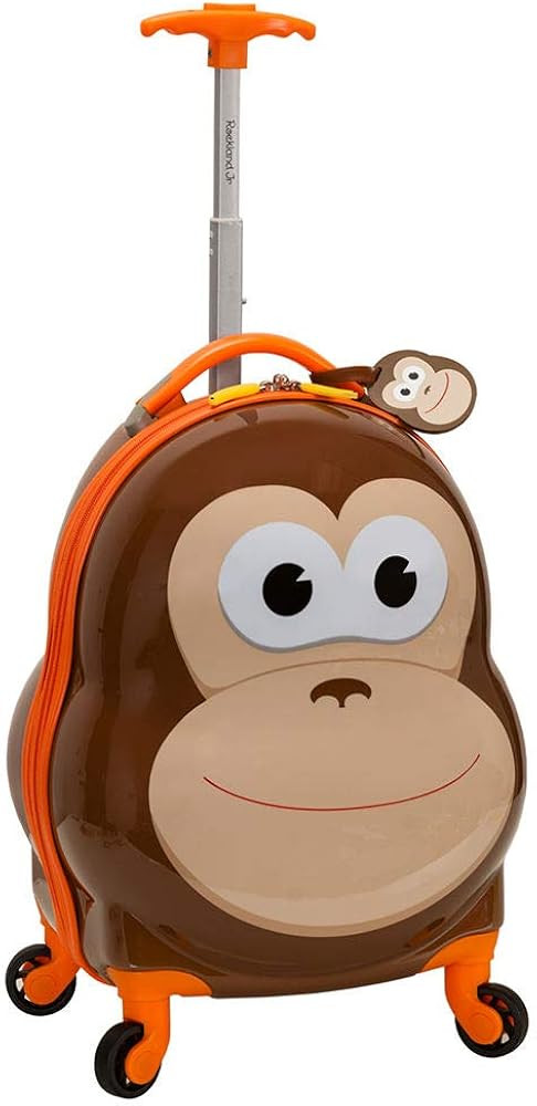 Rockland Jr. Kids' My First Hardside Spinner Luggage, Telescoping Handles, Light and Dark Brown, ... | Amazon (US)