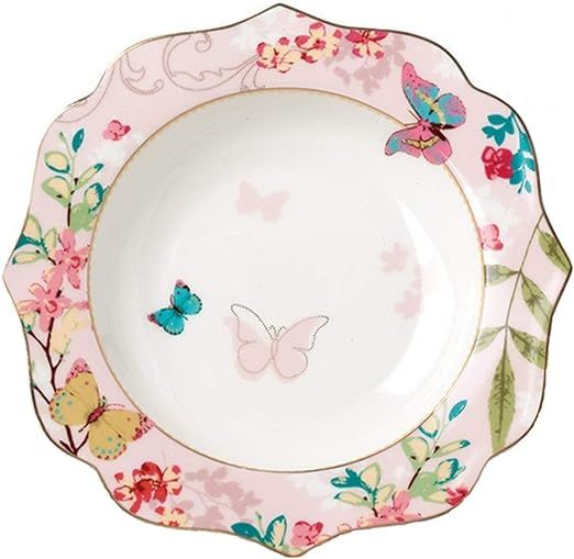 YBK Tech Bone China Dessert Plate/Salad Plate Ceramic Plate for Breakfast Afternoon Tea- Butterfl... | Amazon (US)