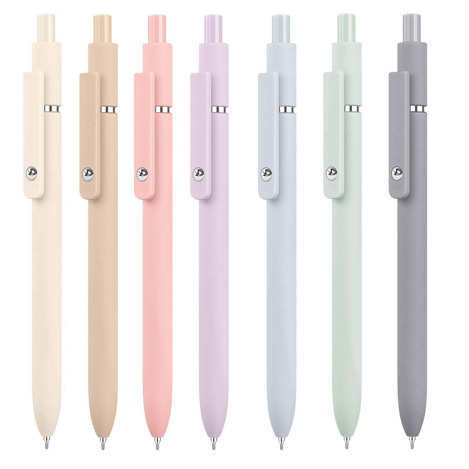 Vanhench 7Pcs 0.5mm Black Ink Gel Pens Quick Dry with Silicone Touch Barrel & Fidget Stress Ball,... | Amazon (US)