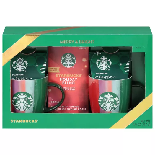 NEW Starbucks Holiday Gift Set: Classic Hot Cocoa w/ Red Ceramic Mug, 2023