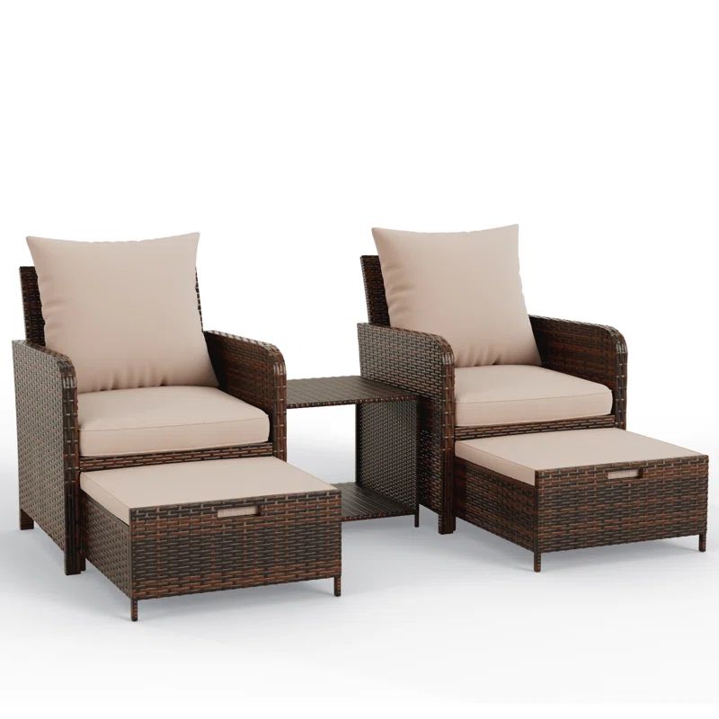 2 - Person Outdoor Seating Group with Cushions | Wayfair North America
