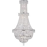 Warehouse of Tiffany RL8124 Zainabu 22-Light Chrome 28" Crystal Ceiling Chandelier | Amazon (US)