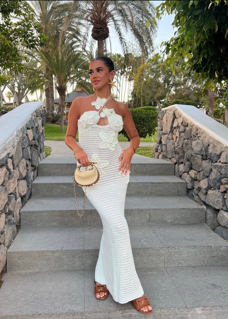 Kyla Floral Crochet Maxi Dress - … curated on LTK 