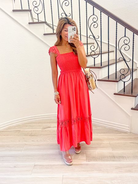Dress in small tts
Sandals fit tts
Wearing strapless bra 
Amazon finds, maxi dress, summer outfit, vacation outfit 

#LTKFind #LTKSeasonal #LTKunder50