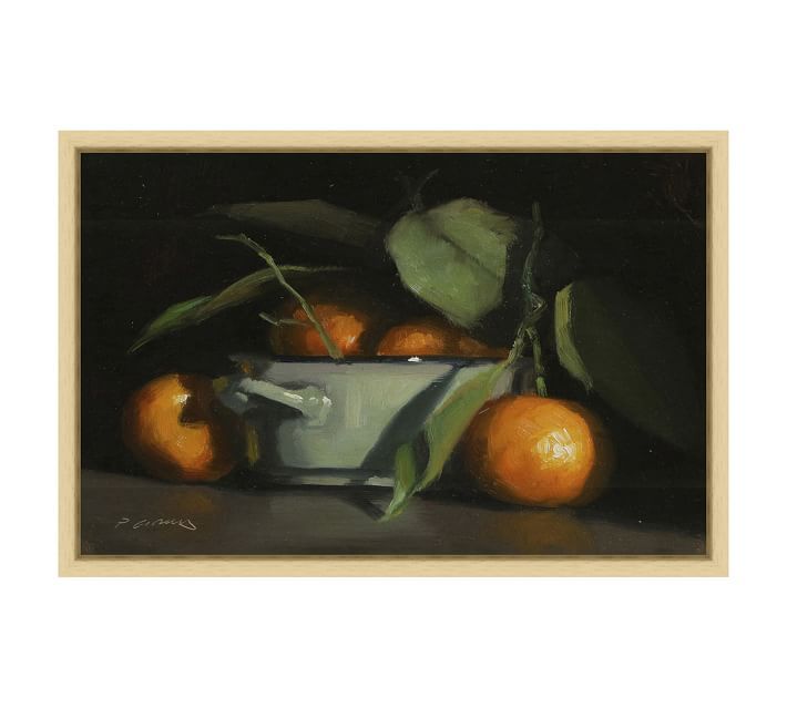 Oranges & Bowl Still Life Framed Print | Pottery Barn (US)