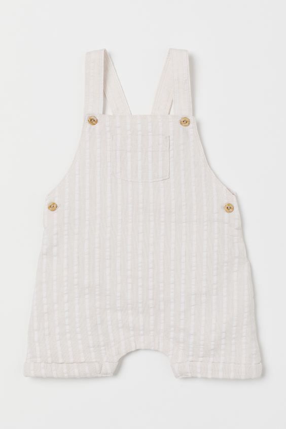 Linen-blend Bib Overalls | H&M (US + CA)