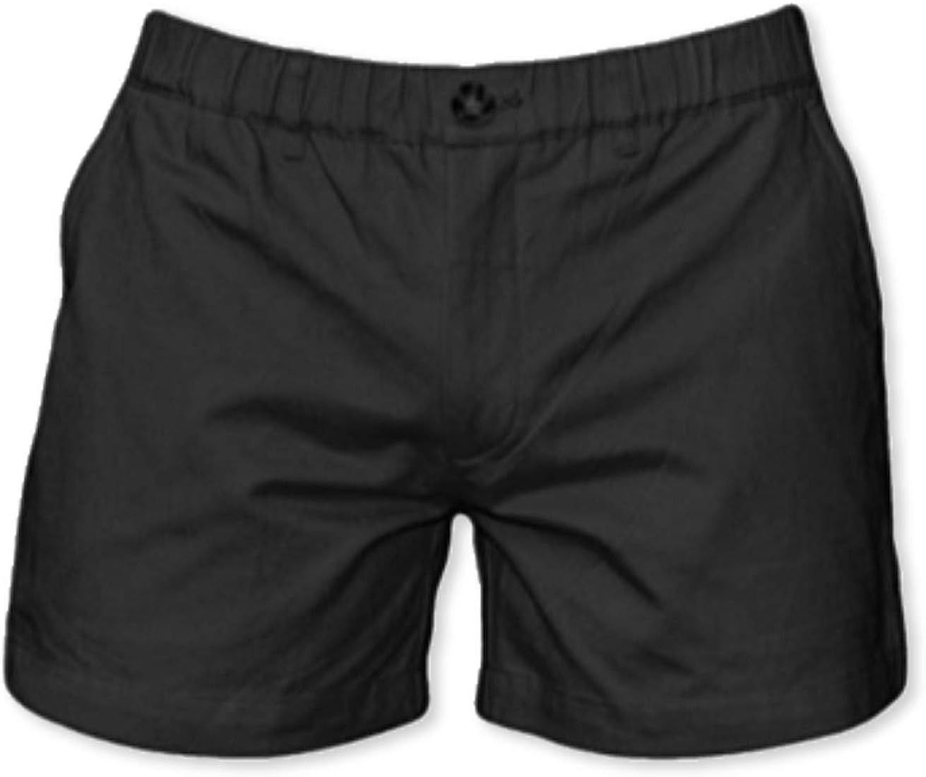 Meripex Apparel Men's 5.5" Inseam Elastic-Waist Short Shorts 4-Way Stretch | Amazon (US)