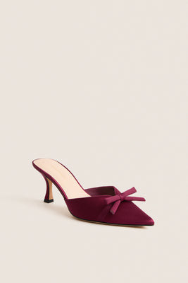 Oxblood Satin Molly Heels | Tuckernuck (US)