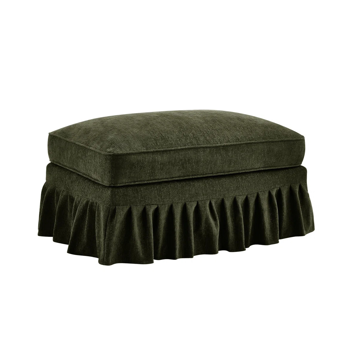 Giora Chenille Ottoman For Living Room – Perfect Footrest, Spare Seat & Decorative Accent | Wayfair North America