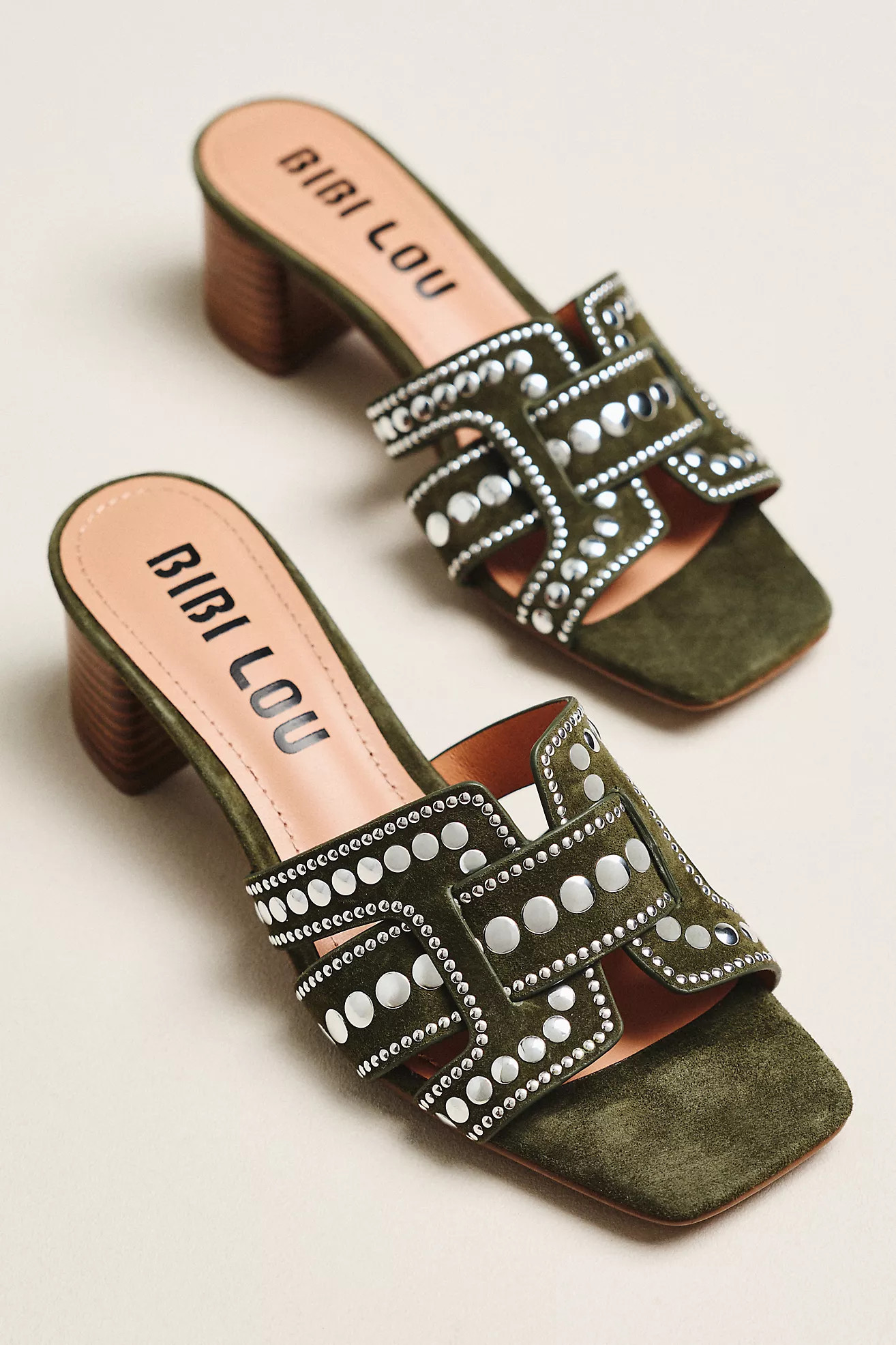 Bibi Lou Holly Studded Heels | Anthropologie (US)
