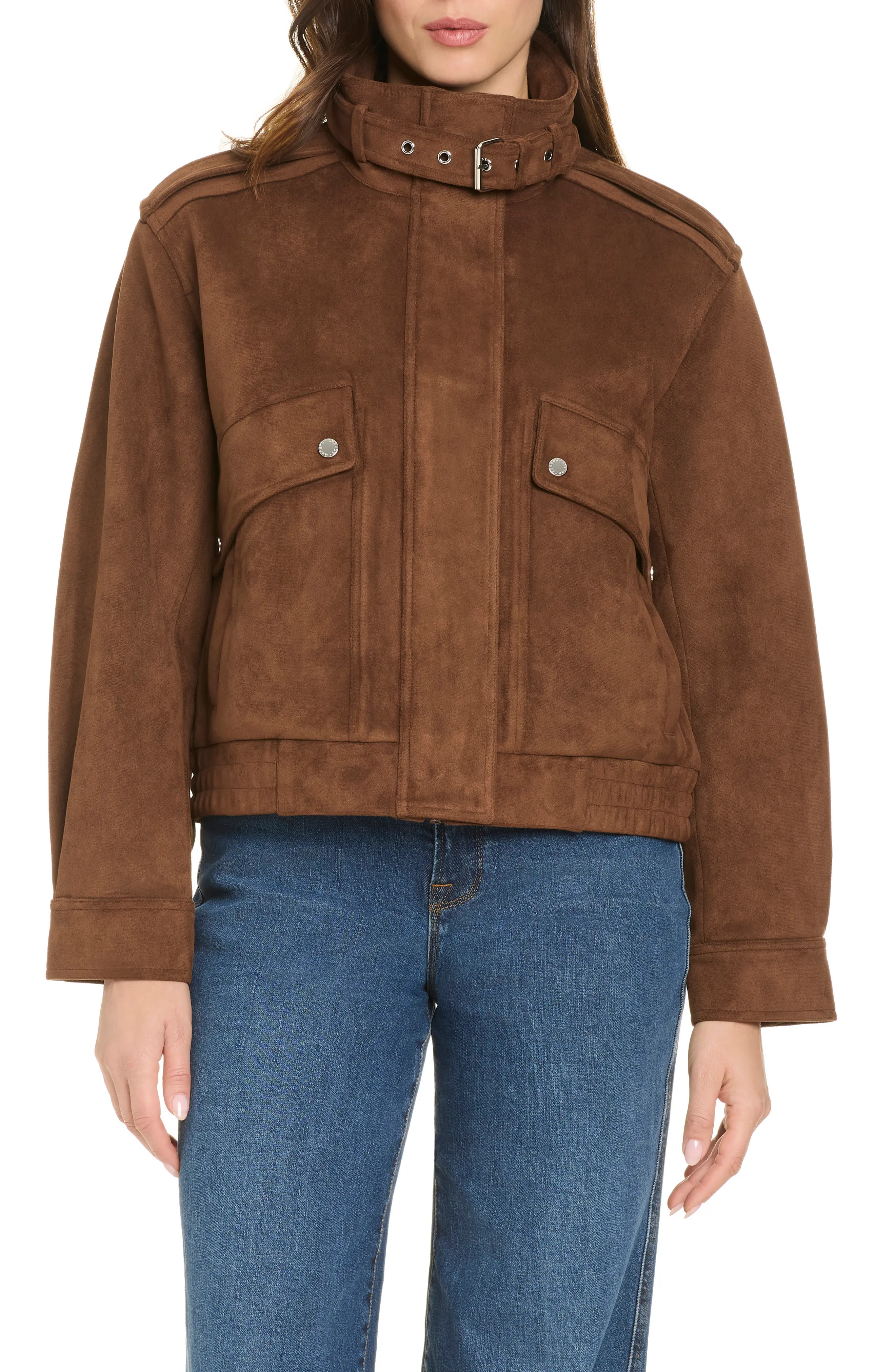 Sanctuary Mia Faux Suede Bomber Jacket (Women) | Nordstrom | Nordstrom