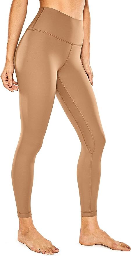 CRZ YOGA Women's Naked Feeling Yoga Pants 25 Inches - 7/8 High Waisted Workout Leggings | Amazon (US)