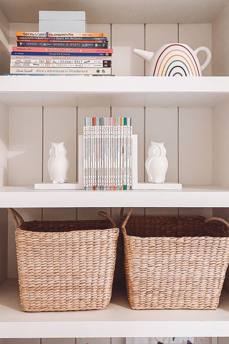 Book shelf styling : girl’s bedroom decor 💕

Cute bookends, Target baskets, storage baskets, kid’s room decor 

#LTKkids #LTKstyletip #LTKhome