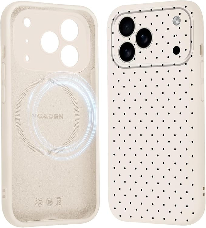 Magnetic Phone Case for iPhone 17 Pro Case 6.3", Pattern Polka Dot Fashion Aesthetic Print Cover ... | Amazon (US)