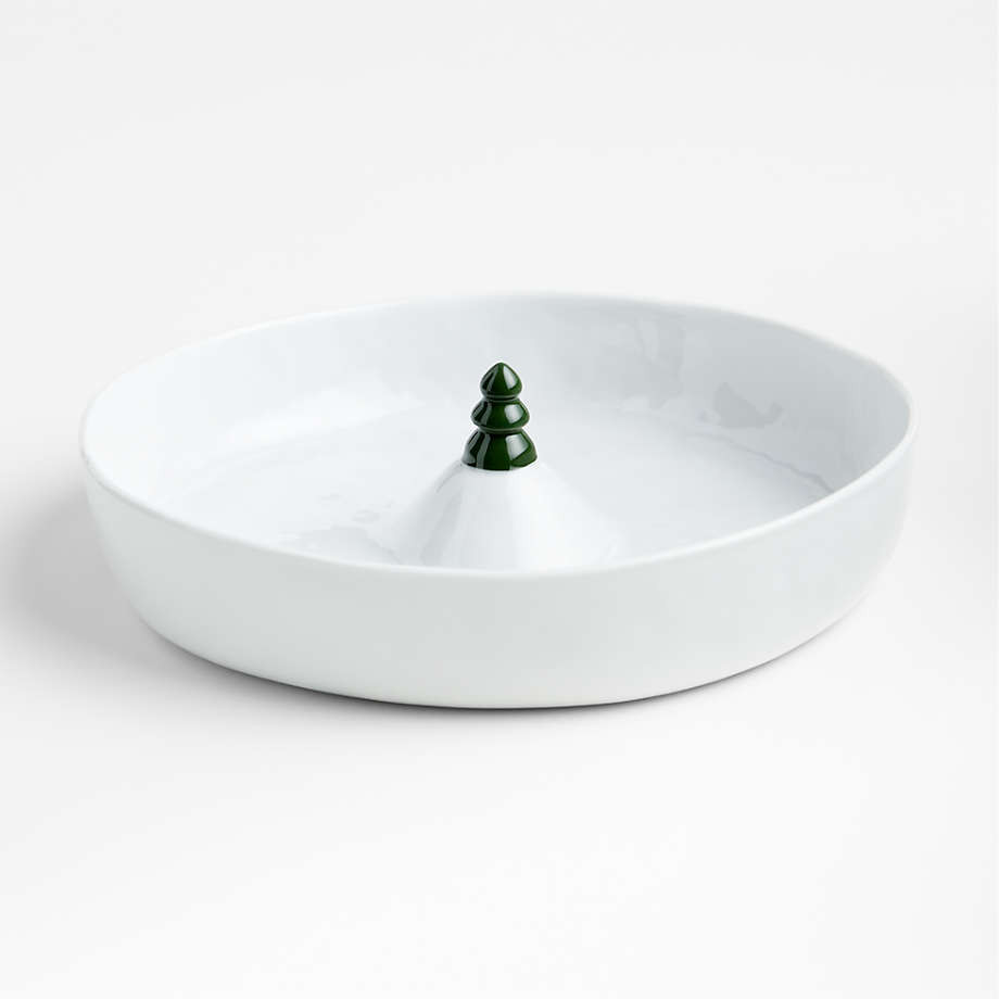 Mercer Holiday Tree Candy Bowl | Crate & Barrel | Crate & Barrel