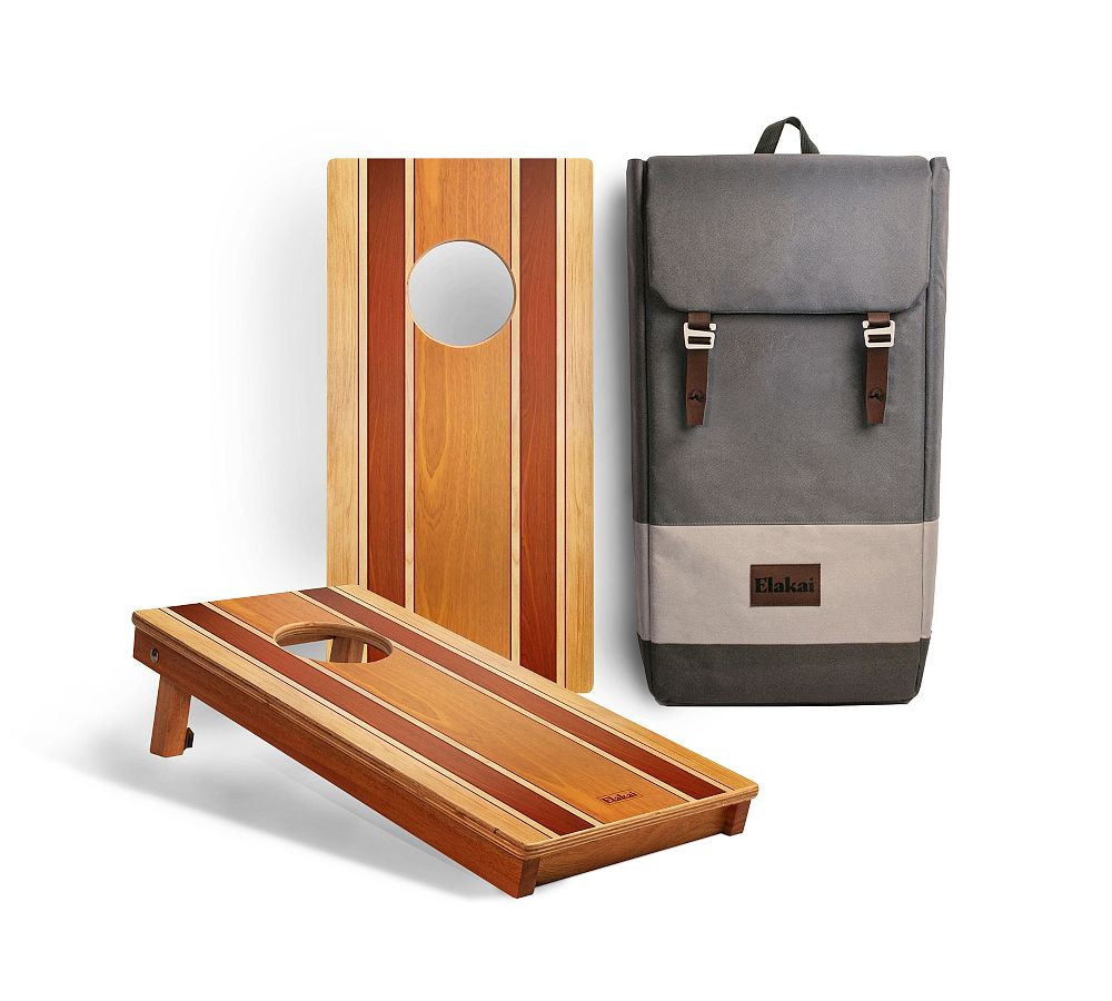 Handmade Travel Wood Cornhole Set | Pottery Barn (US)