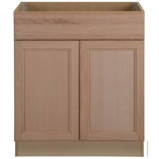 Hampton Bay Easthaven Assembled 30x34.5x24 in. Frameless Sink Base Cabinet with False Drawer Fron... | The Home Depot