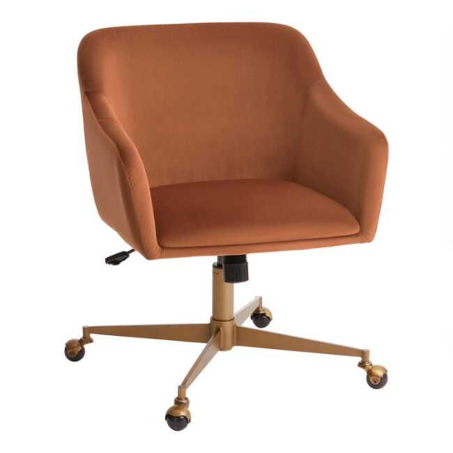 Zarek Mid Century Upholstered Office Chair | World Market