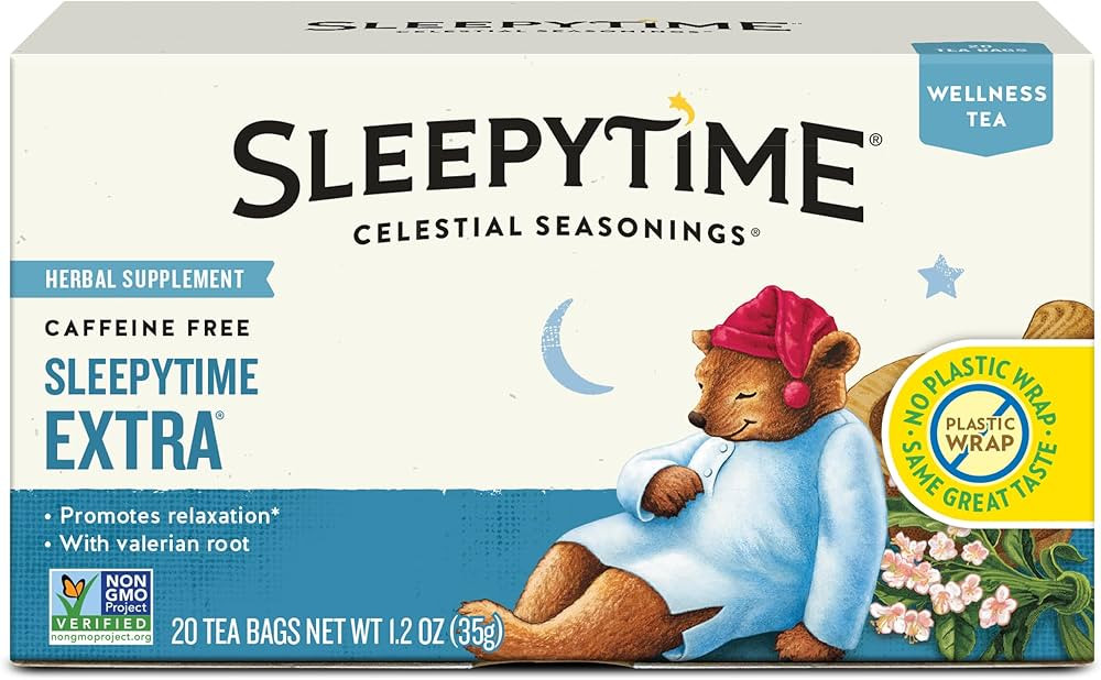 Celestial Seasonings Sleepytime Extra Herbal Tea, Promotes Relaxation, 20 Count (Pack of 6) | Amazon (US)