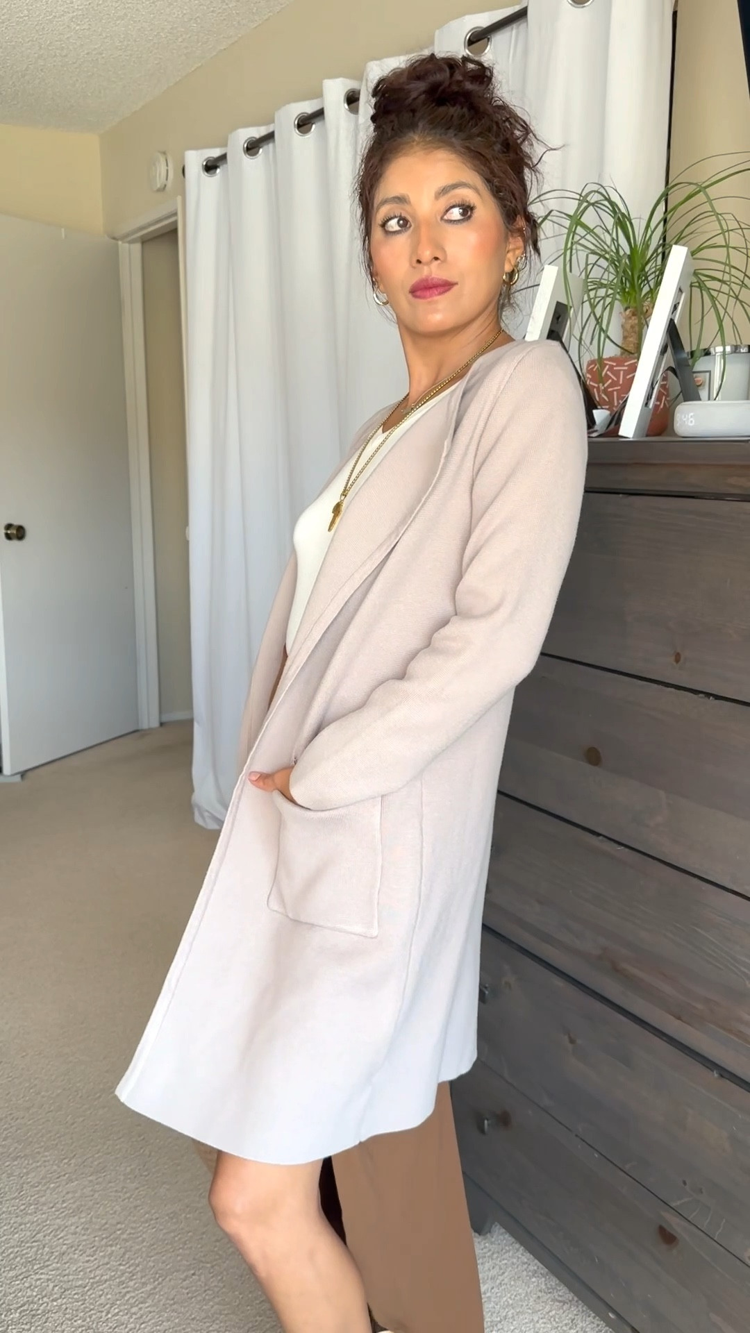 Fall outfit inspo is here! 🍂 Loving this chic one-side open leg long skirt, paired with a cozy long sleeve shirt and the perfect open front coat. Styled with boots and a cute bag, it's the ultimate fall vibe. Ready for anything, from brunch to an evening out!

fall outfit, long skirt, open leg skirt, long sleeve shirt, open front coat, fall fashion, boots outfit, cute fall look, fall fashion inspo, fall style, cozy chic, fall wardrobe, boots and skirt, fall layering, fall essentials, trendy fall look. Office outfit. Teacher outfit. Chic style. Fashion mom. Skirt. Coat. Outwear. 

#LTKWorkwear #LTKFallSale #LTKVideo